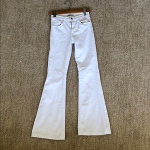 Flared White jeans